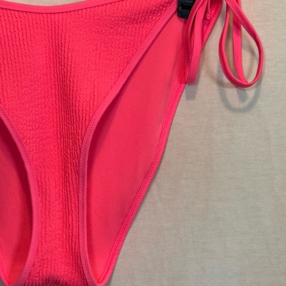AA-27 Aerie NWOT Pink Side Tie‎ Cheekiest Bikini Bathing Suit Bottom Size XL - Picture 3 of 10